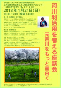 河川利活用を考える座談会 1/21（日）